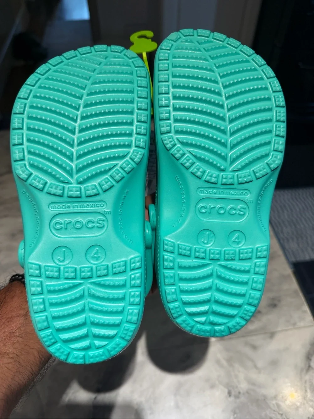 CROCS Kids Teal Slip-On Clog Sandals